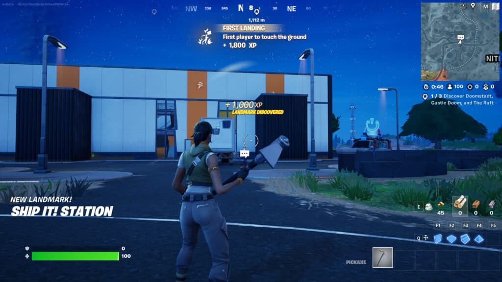 You'll find him west of Nitrodome (Screenshot by esports.gg)