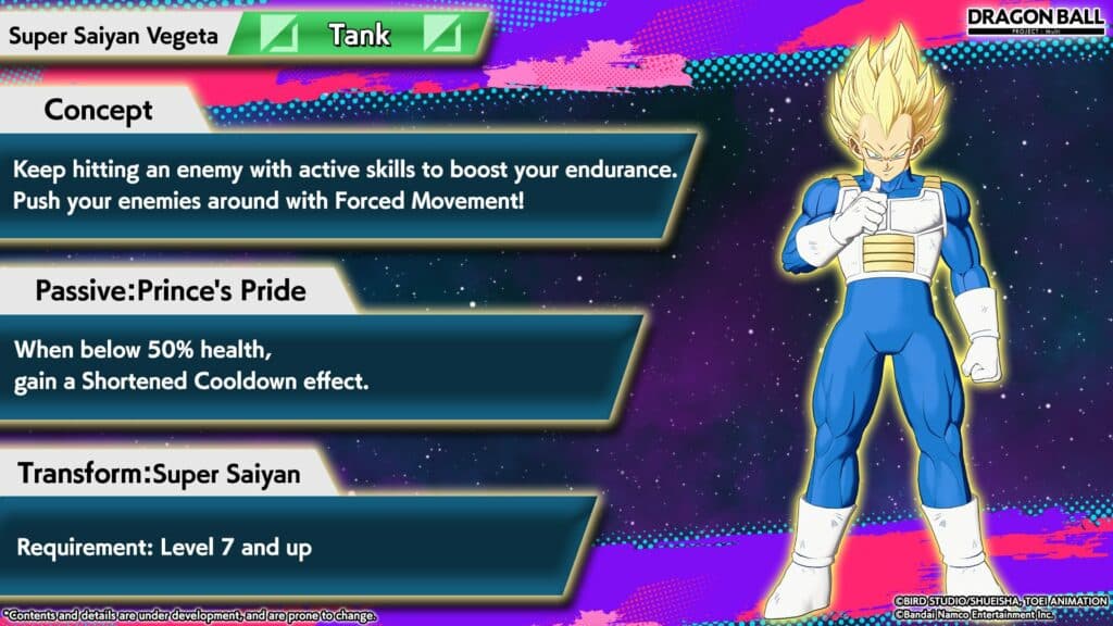 Super Saiyan Vegeta details