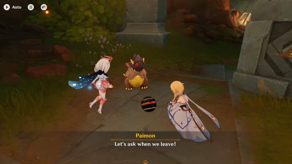 Screenshot of the Treasures and Collectors quest in Genshin Impact (Image via esports.gg)