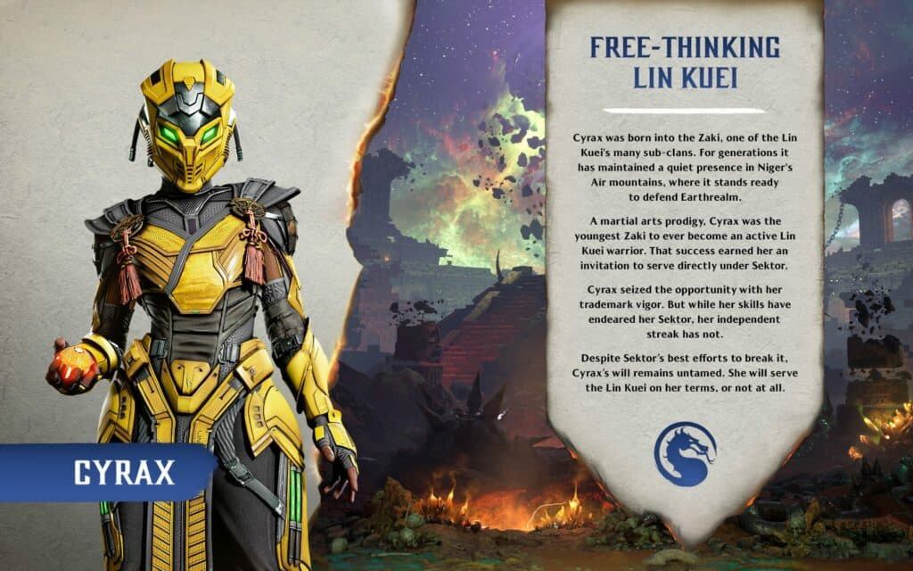 MK1 Cyrax story (Image via NetherRealm Studios)