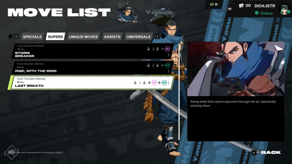 Yasuo's supers in 2XKO (Image via esports.gg)