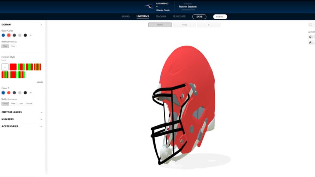 Helmet customization screenshot (Image via esports.gg)