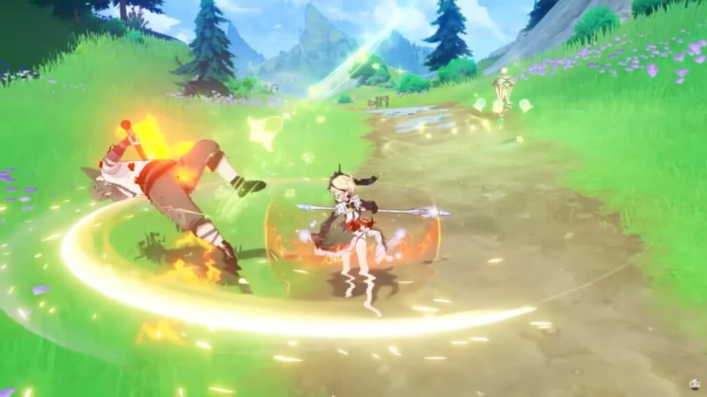 How Emilie's Lumidouce Case works in Genshin Impact (Image via miHoYo)