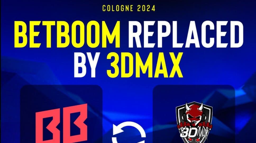 Betboom replaced by 3DMAX at IEM Cologne cover image