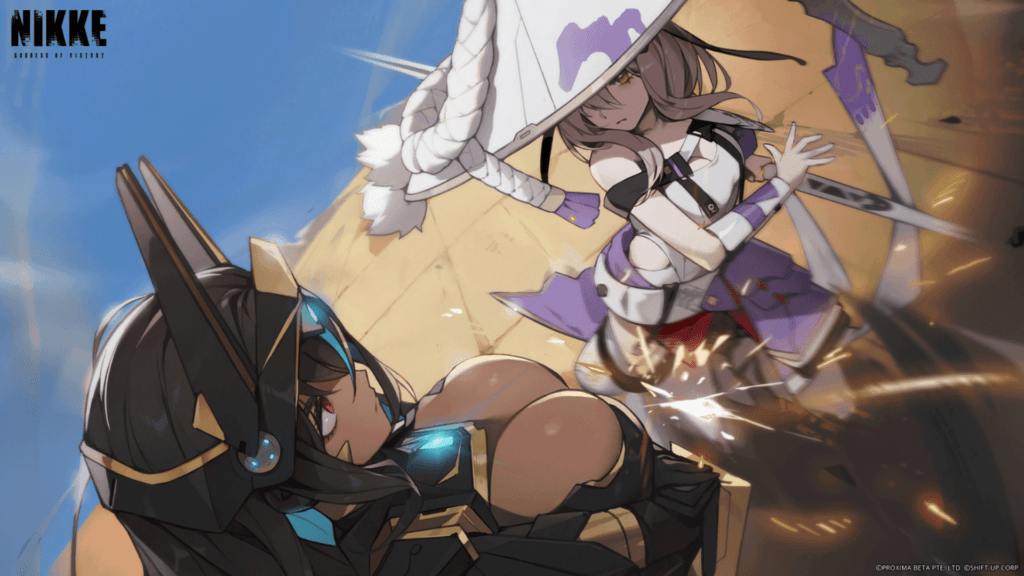 The most well known NIKKE Wallpaper from the Last Kingdom Event