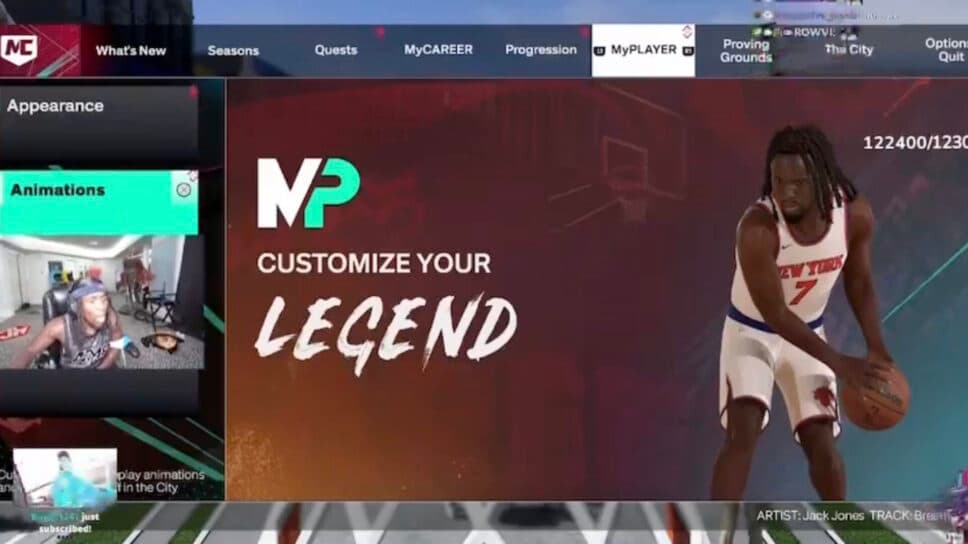 Kai Cenat reacts to being added to NBA 2K25 cover image