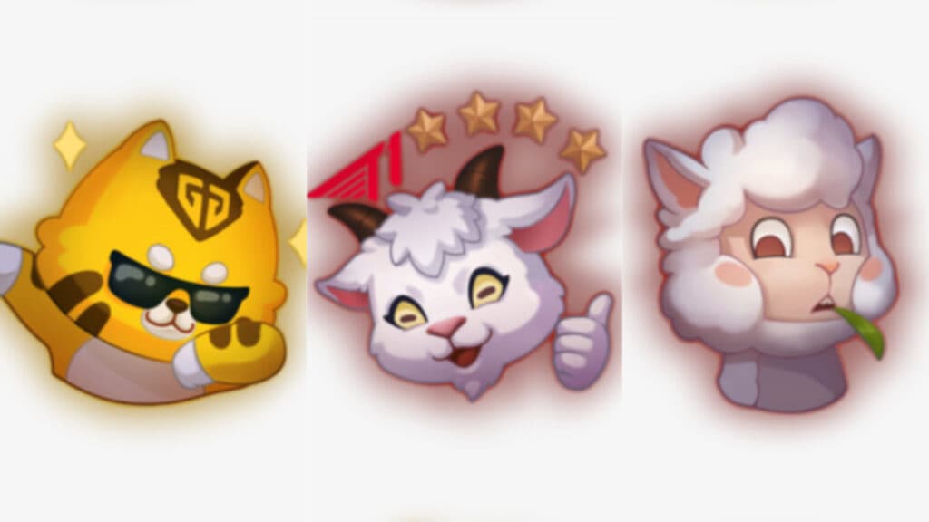 LCK's top-selling emotes (Image via esports.gg)