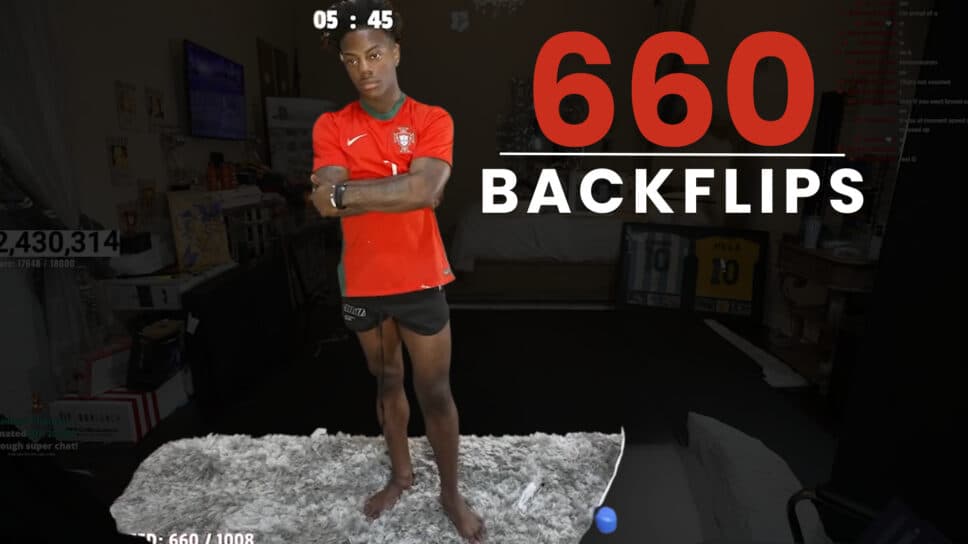 IShowSpeed Backflip Record attempt ends in dissapointment cover image