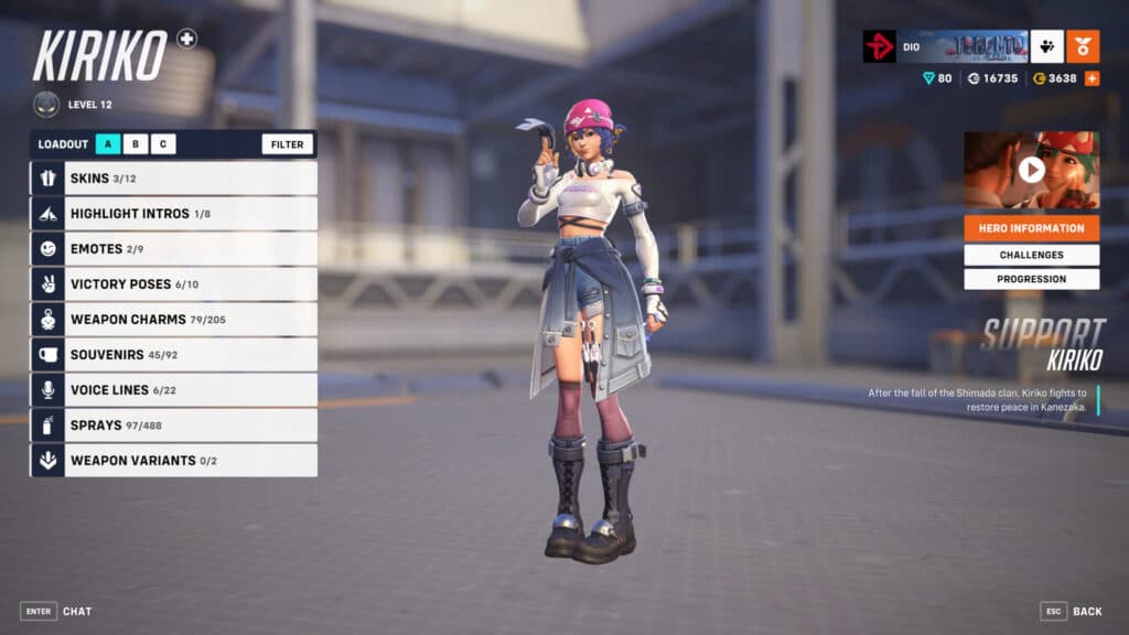 LE SSERAFIM Kiriko skin screenshot (Image via esports.gg)