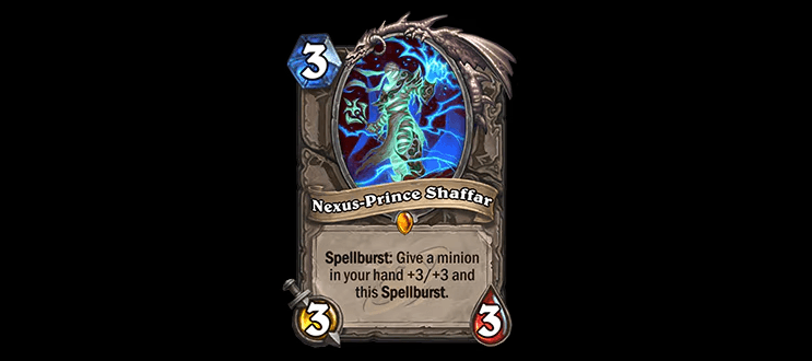 Nexus-Prince Shaffar in Hearthstone (Image via Blizzard Entertainment)