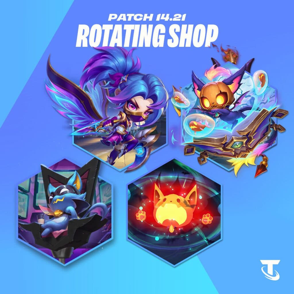 Rotating shop items in TFT patch 14.21 (Image via Riot Games)