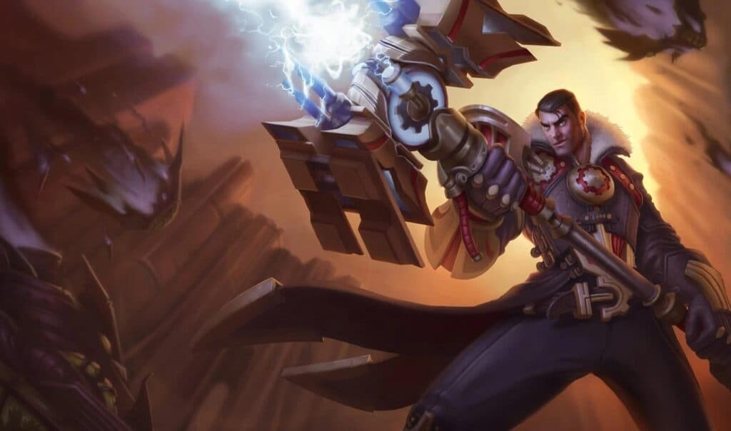 Jayce splash art in League of Legends (Image via Riot Games)