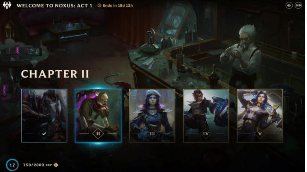 Example of a battle pass main page (Image via Riot Games)