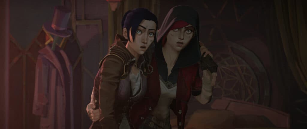 Caitlyn and Vi in Arcane Season 1 (Image via Netflix)