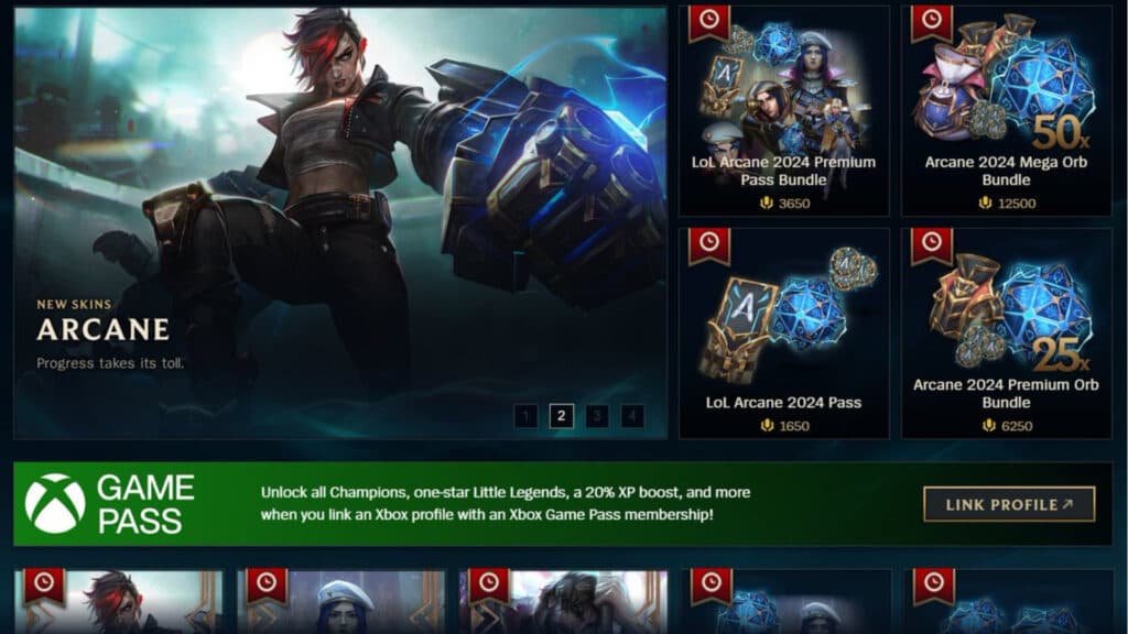 Old battle pass scheme (Image via Riot Games)