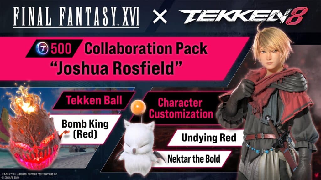 The Joshua Rosfield pack in TEKKEN 8 (Image via Bandai Namco Entertainment Inc.)