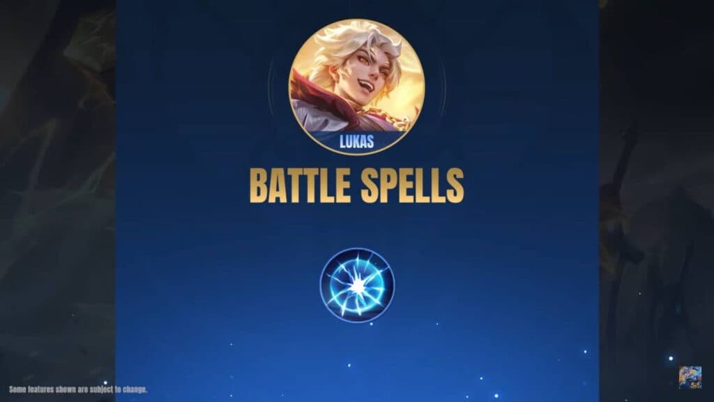 The best Battle Spell for Lukas in MLBB (image via Moonton)