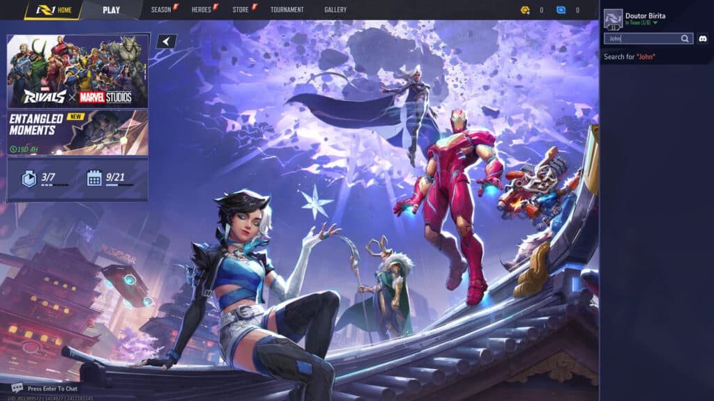 Search the name of the player you want to report (Screenshot by esports.gg via NetEase Games)