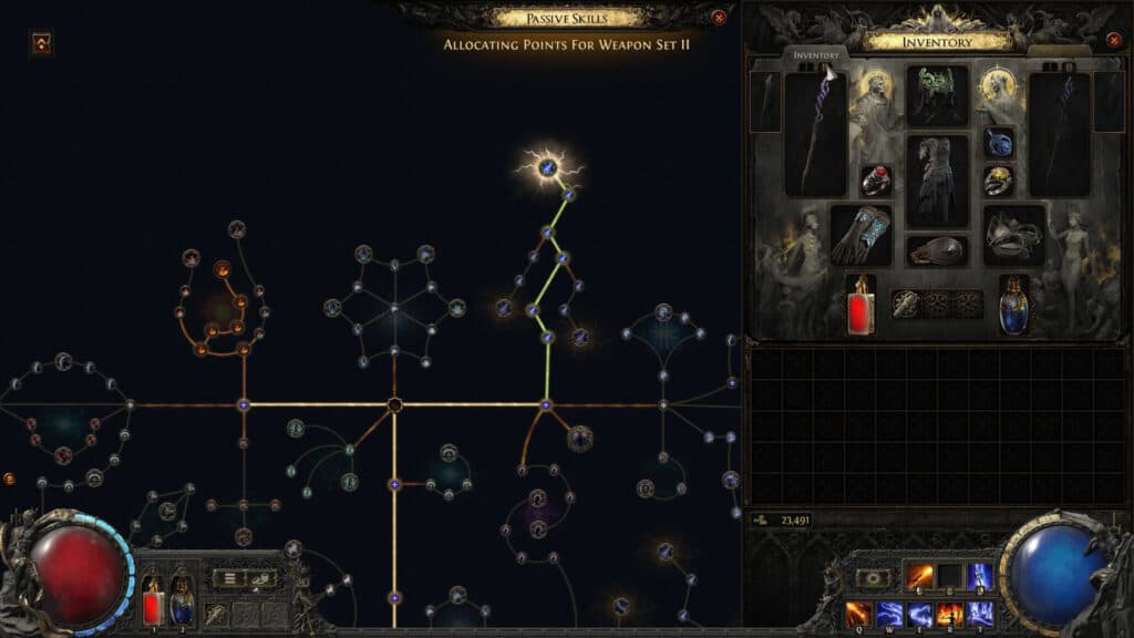 Passive skills screenshot (Image via Grinding Gear Games)
