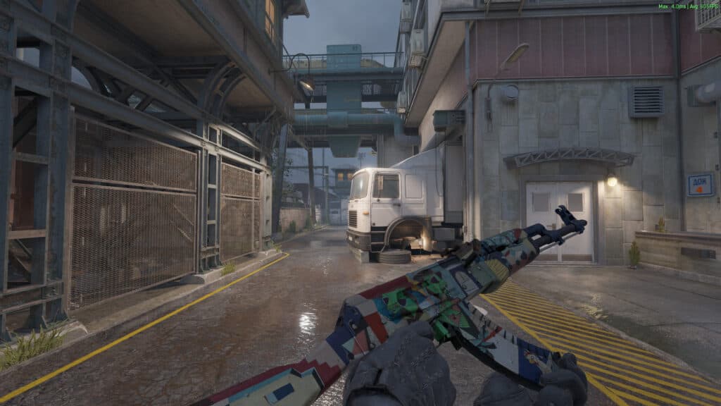 The custom animation for the AK. (Screenshot by esports.gg)