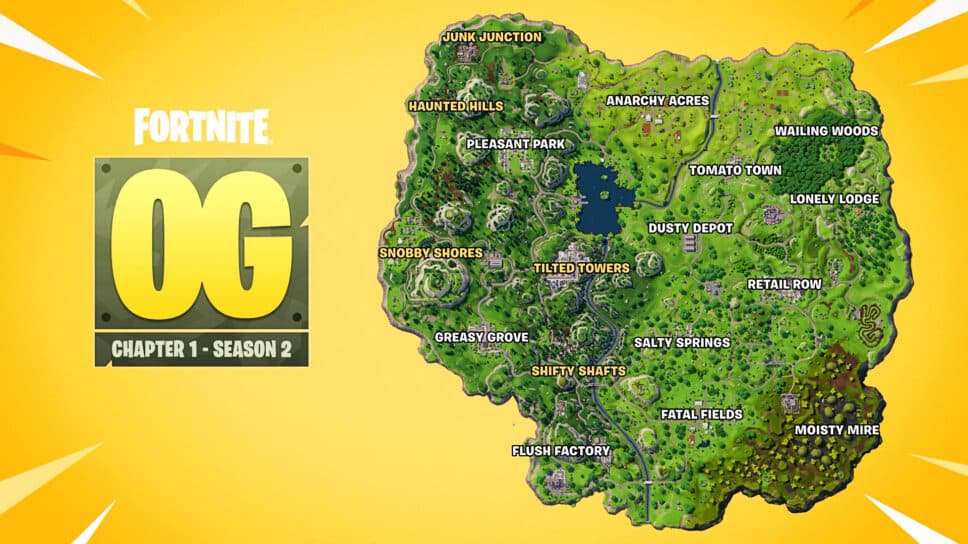 Fortnite OG Season 2 map: All locations revealed cover image