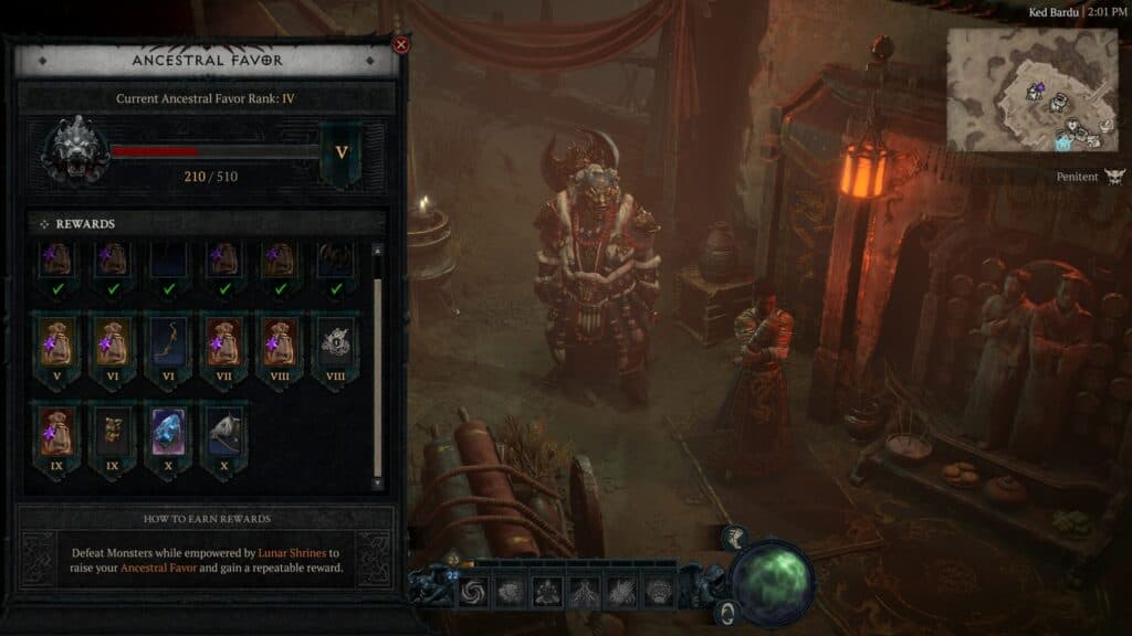 Lunar Awakening reputation rewards (Image via Blizzard Entertainment)