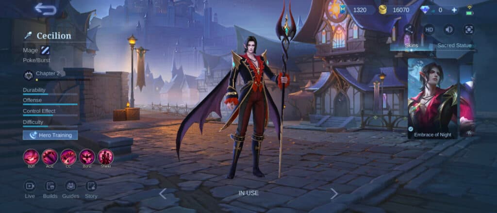 Cecilion in MLBB (Image via esports.gg)