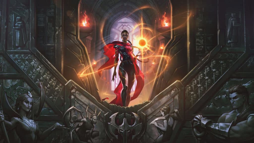 Mel in the promotional art of the Welcome to Noxus cinematic (Image via Riot Games)