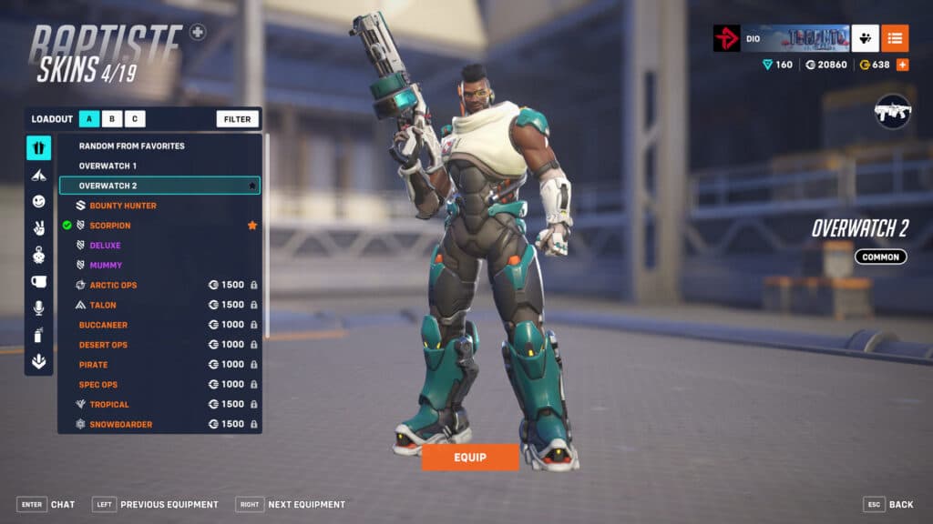 We'll be tuning in to get the OWCS Home and Away Baptiste skins since we don't have them yet! (Image via esports.gg)