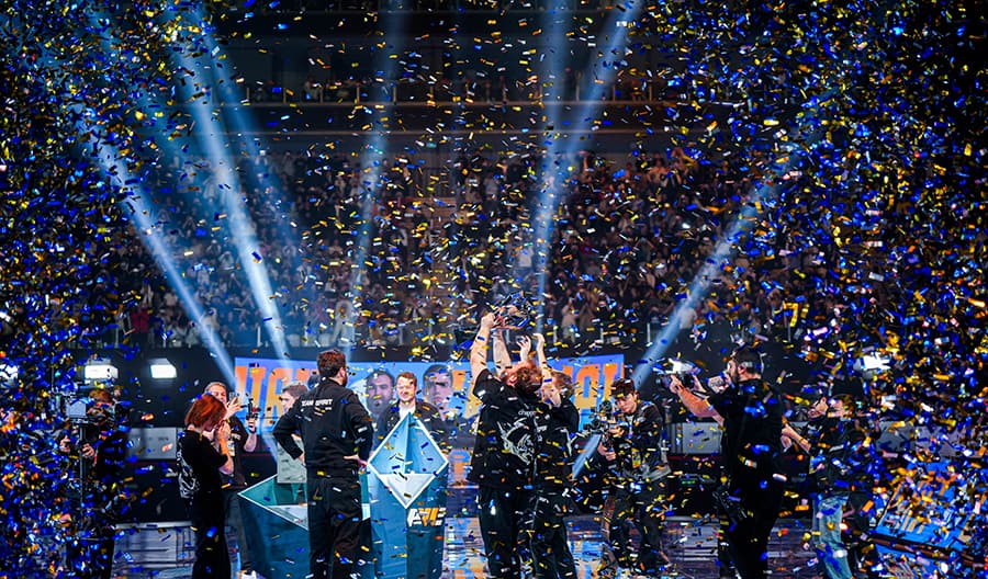 Team Spirit lifted their first CS2 Major trophy. (Image via Perfect World)