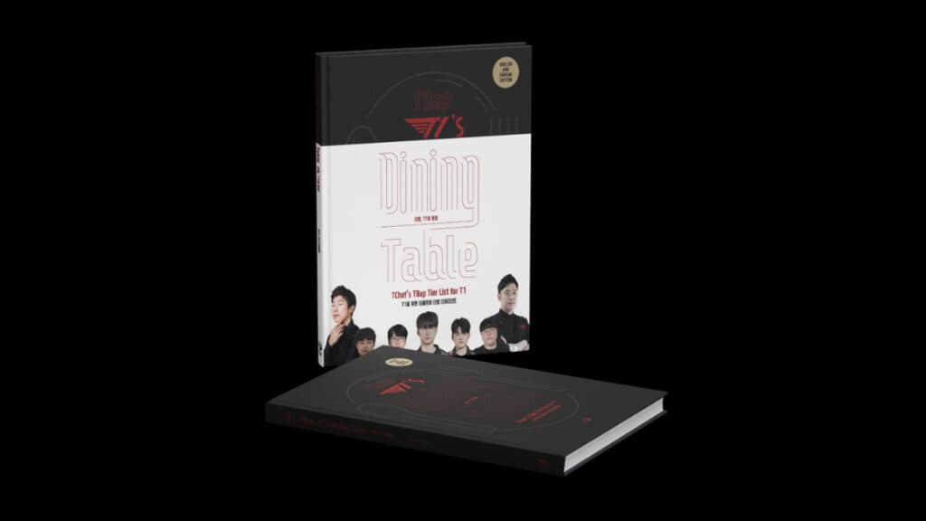 T1's Dining Table hardback is already in pre-order (Image via T1's Instagram)