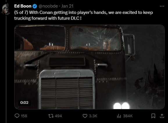 Screenshot of Ed Boon's post (Image via esports.gg)
