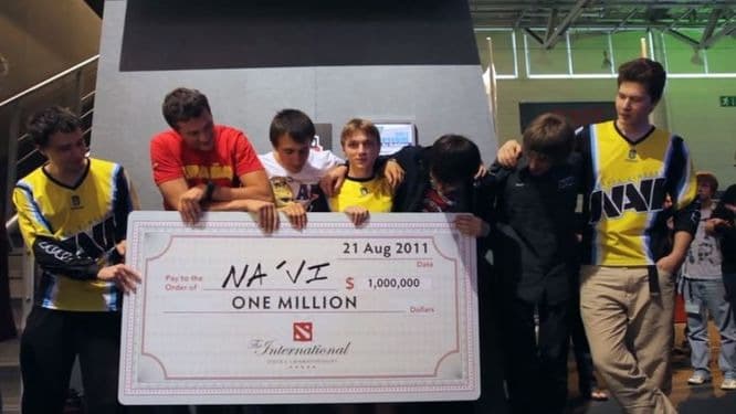 NaVi were crowned the first champions of TI back in 2011 — the last time the event was held in Germany. (Photo via Valve)