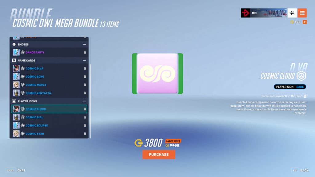 Cosmic D.Va player icon (Image via esports.gg)