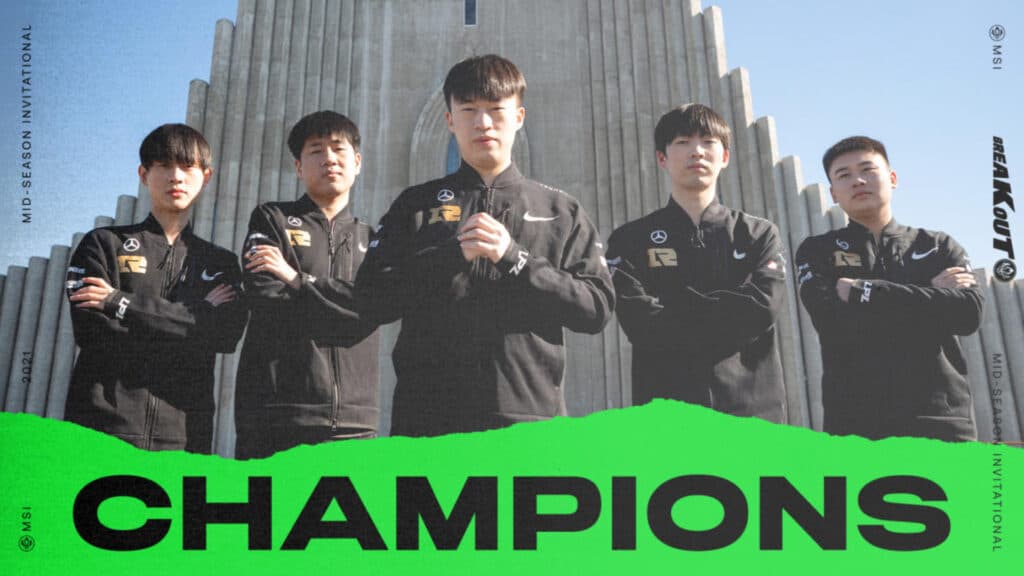 RNG won the MSI 2021 in Iceland (Image via Riot Games)
