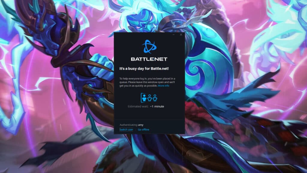 Battle.net queue screenshot (Image via esports.gg)