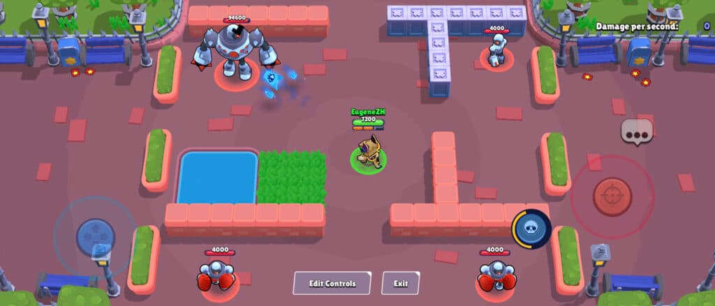 Basic attack of Finx in Brawl Stars (Screenshot via esports.gg)
