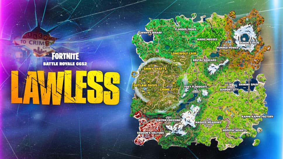 Fortnite Chapter 6 Season 2 map: All new and returning locations cover image