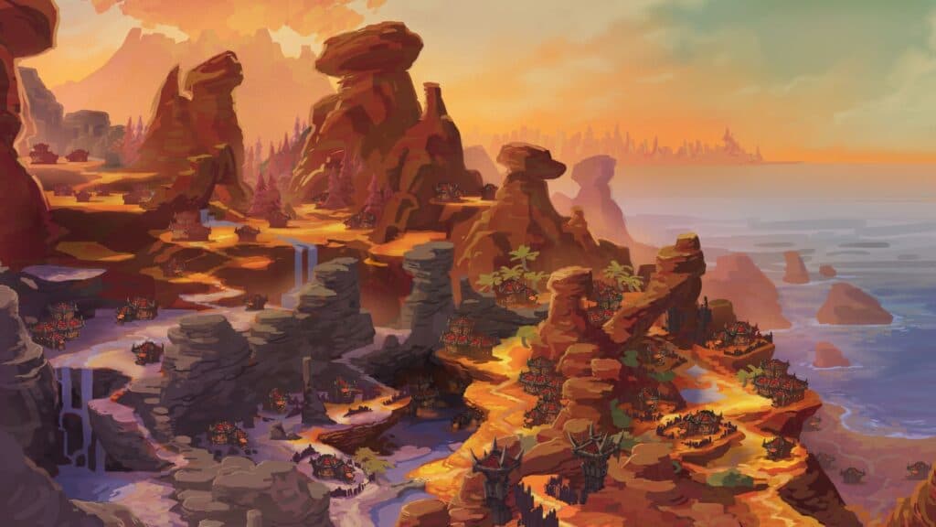 Horde neighborhood concept art (Image via Blizzard Entertainment)