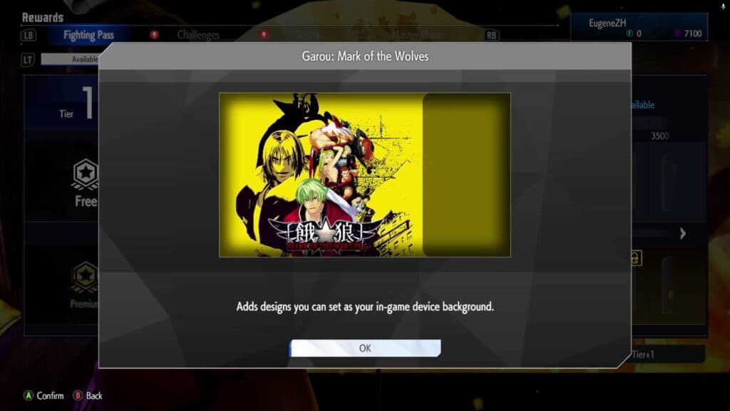 Garou: Mark of the Wolves — background (image via esports.gg)