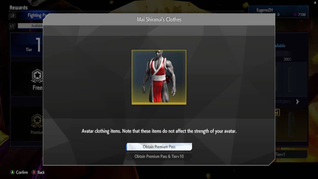 The dress of Mai Shiranui in the Street Fighter 6 Fighting Pass (image via esports.gg)