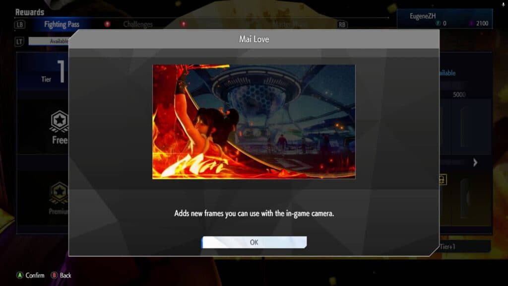 Mai Love — an SF6 photo frame (image via esports.gg)