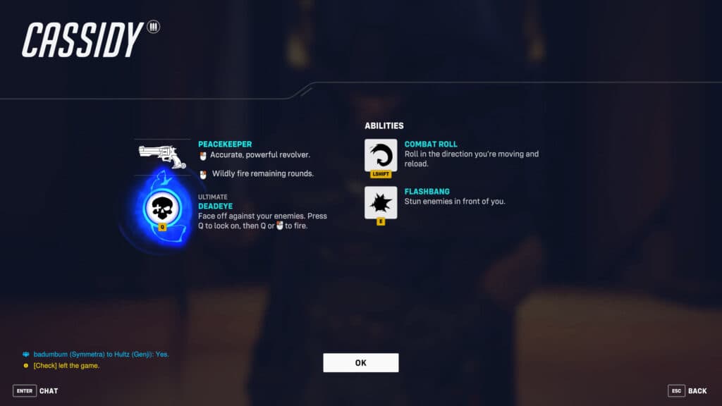 Overwatch Classic heroes (Image via esports.gg)