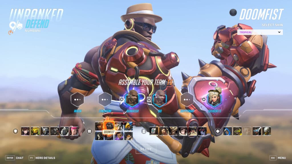 Screenshot of Doomfist in Overwatch Classic (Image via esports.gg)