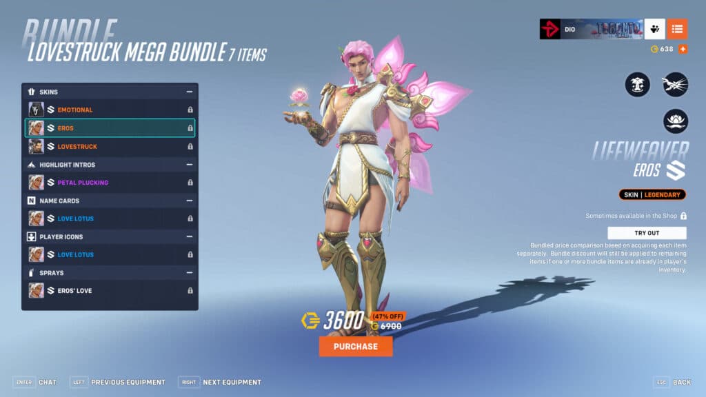 Eros Lifeweaver screenshot (Image via esports.gg)