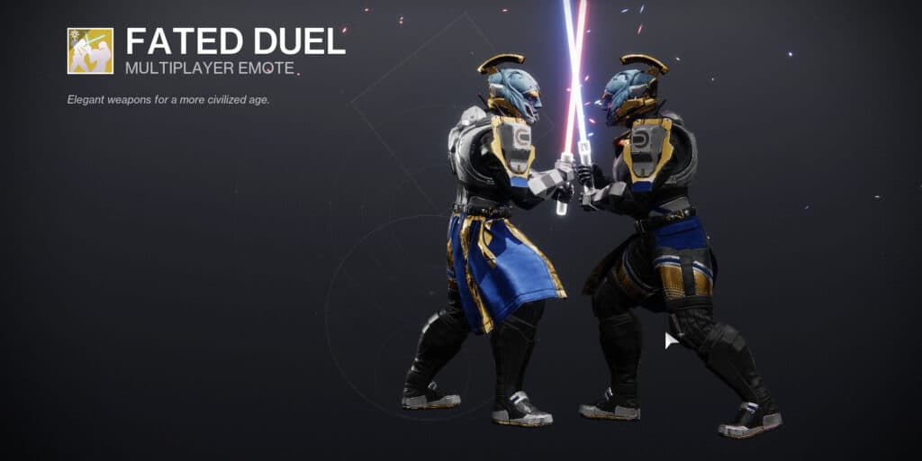Duel of the Fates soundtrack must be played when using this emote. (Screenshot by esports.gg)