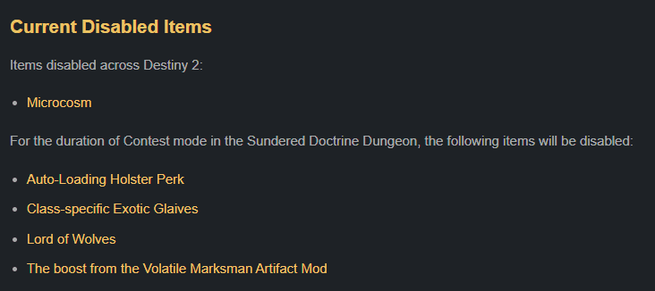 No Lord of Wolves allowed this weekend (Image via esports.gg)