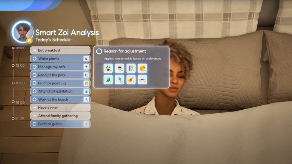 Smart Zoi analysis at the end of the day (Image via NVIDIA GeForce)