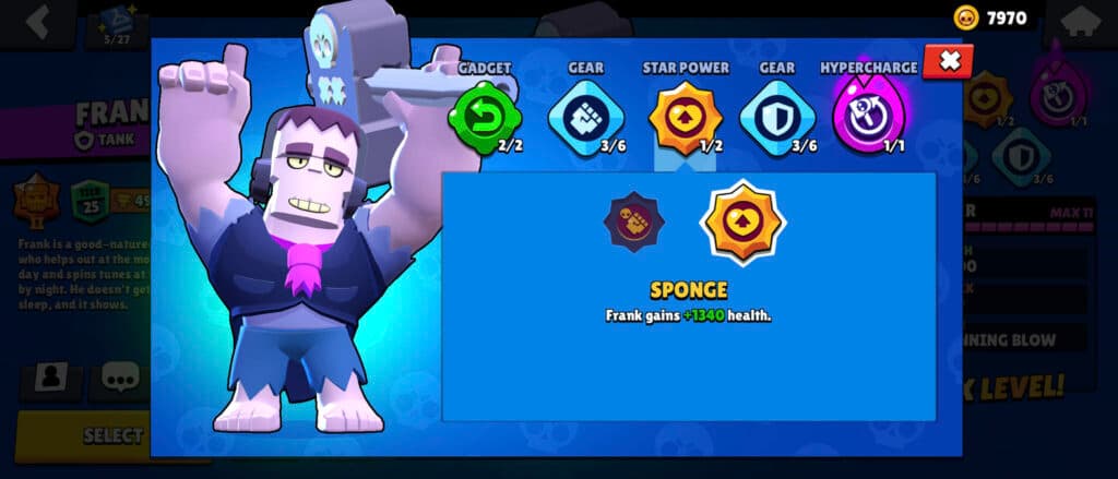 Star Power for Frank in Brawl Stars (image via esports.gg)