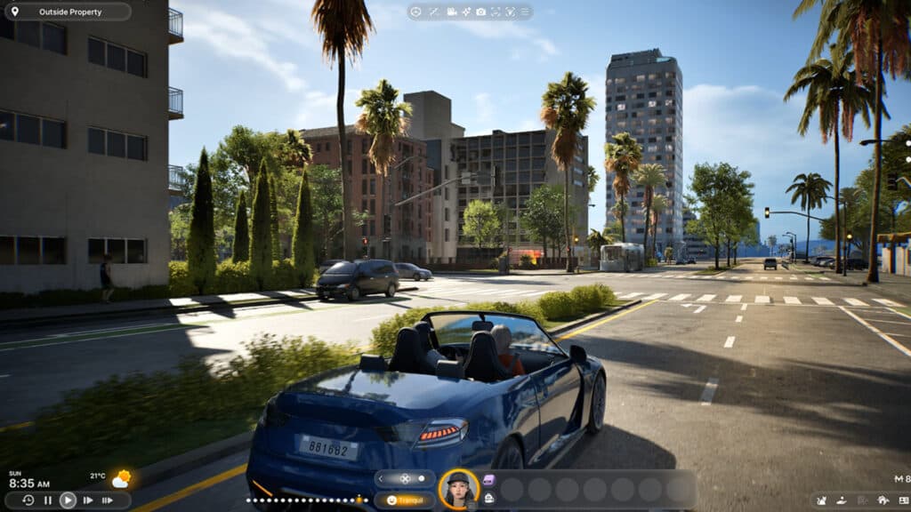 Zois can buy cars and drive them in the cities (Image by KRAFTON)